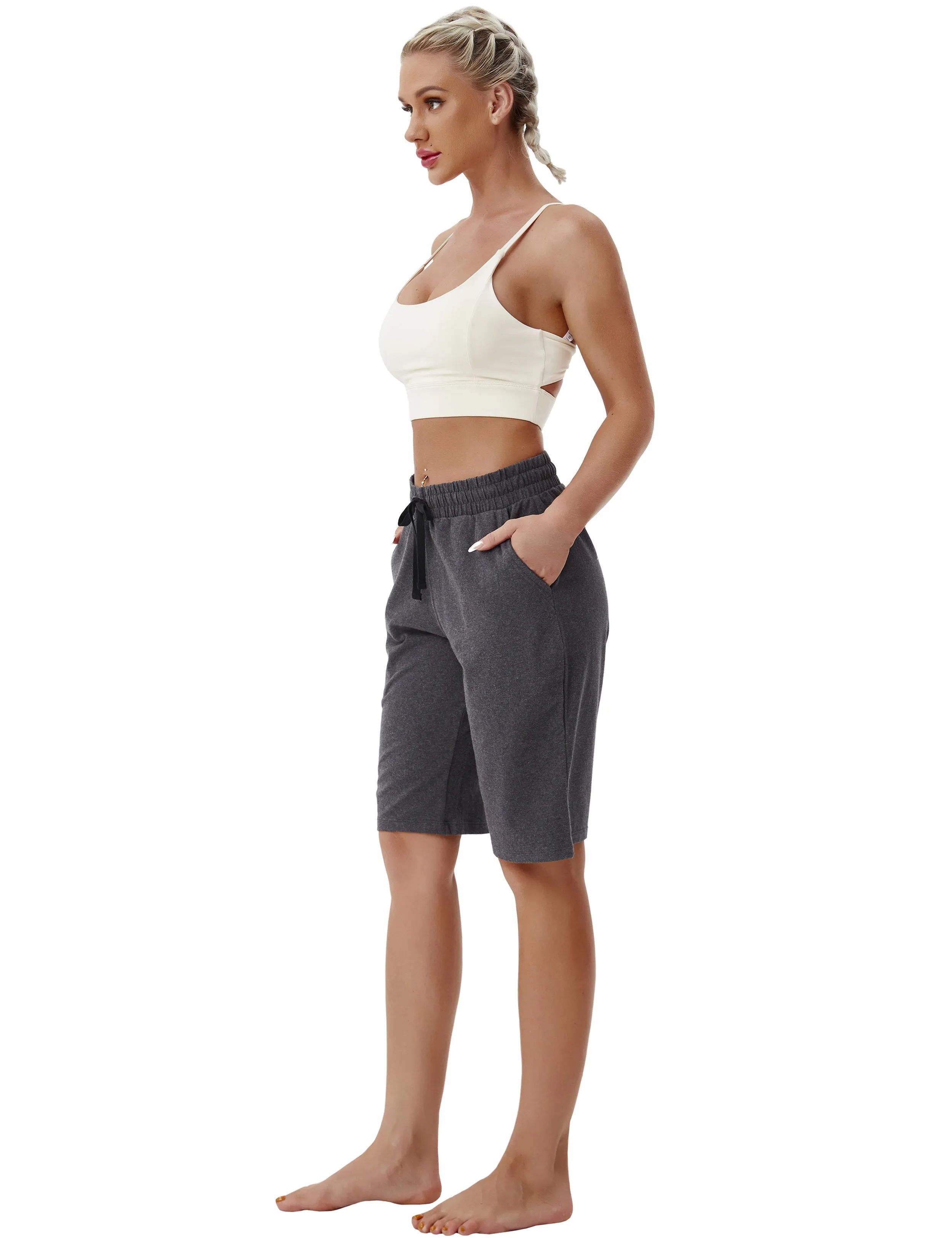 10" Joggers Shorts heathercharcoal_Gym