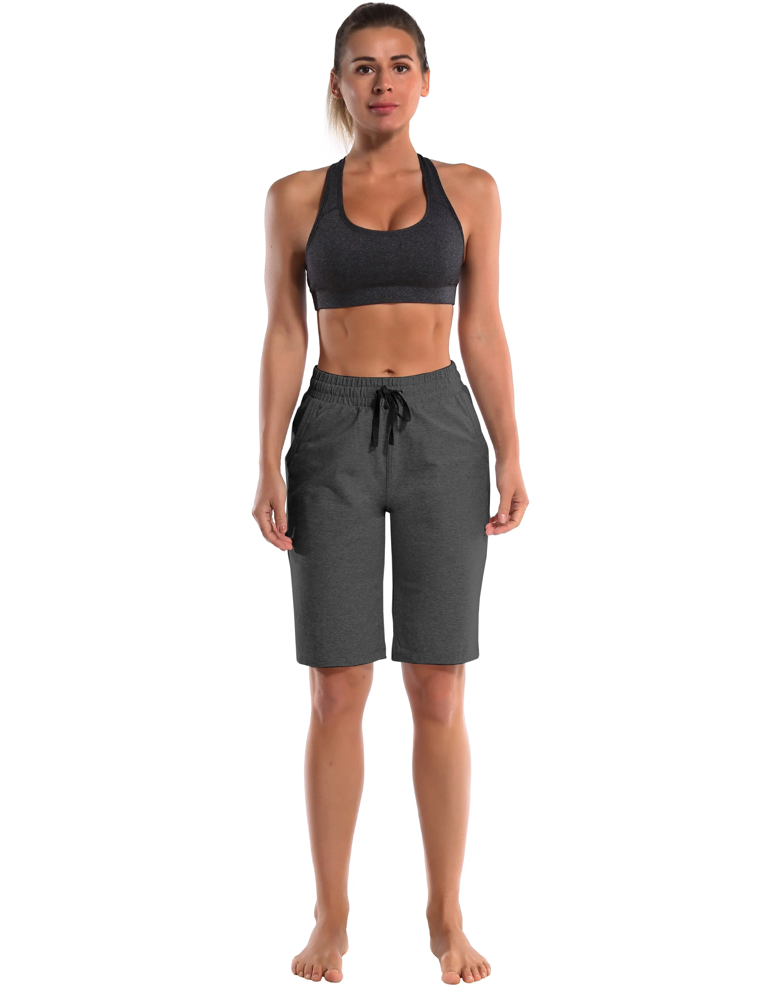 10" Joggers Shorts heathercharcoal_Gym