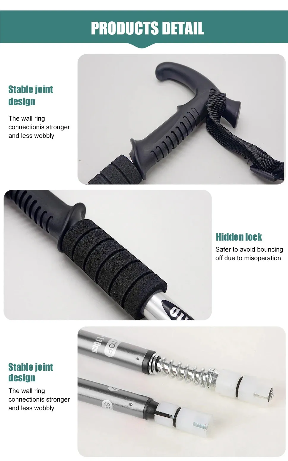 5-Section Portable Trekking Pole