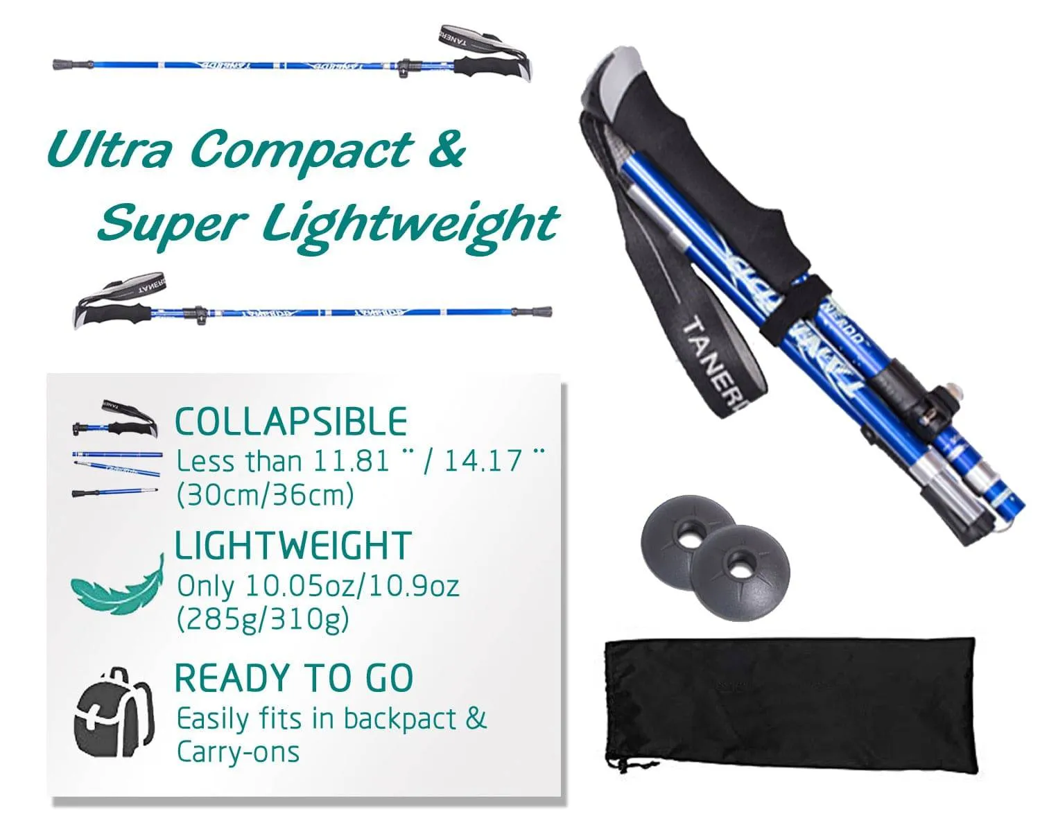 ADJUSTABLE TREKKING POLES