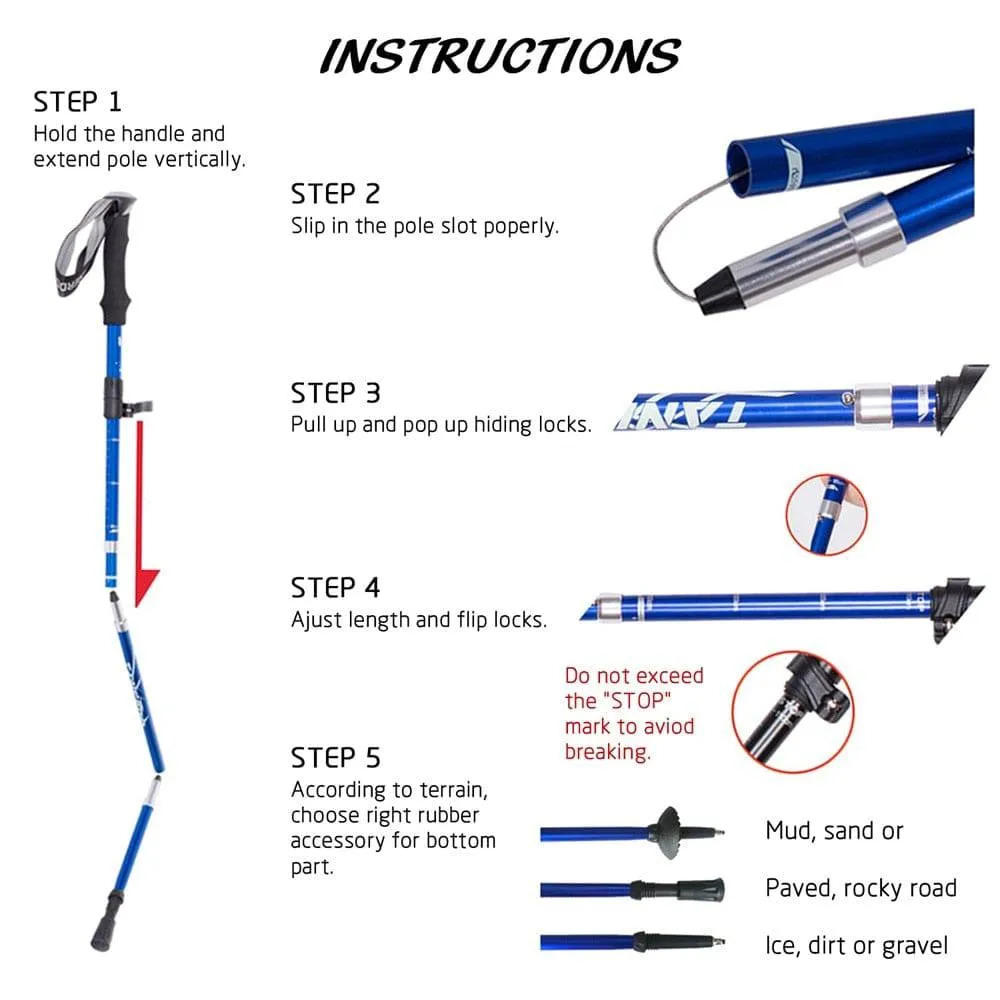 ADJUSTABLE TREKKING POLES