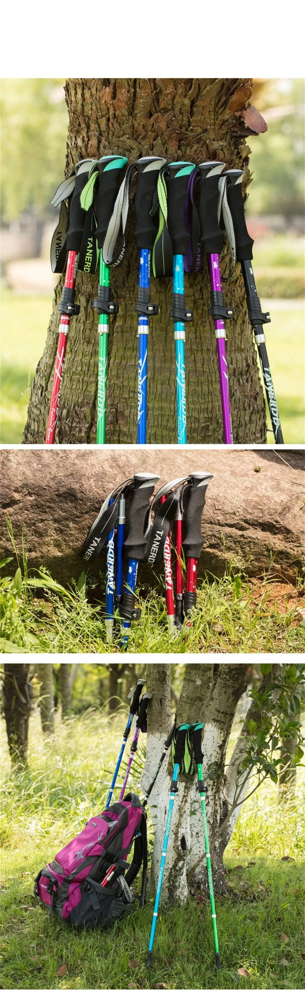 ADJUSTABLE TREKKING POLES