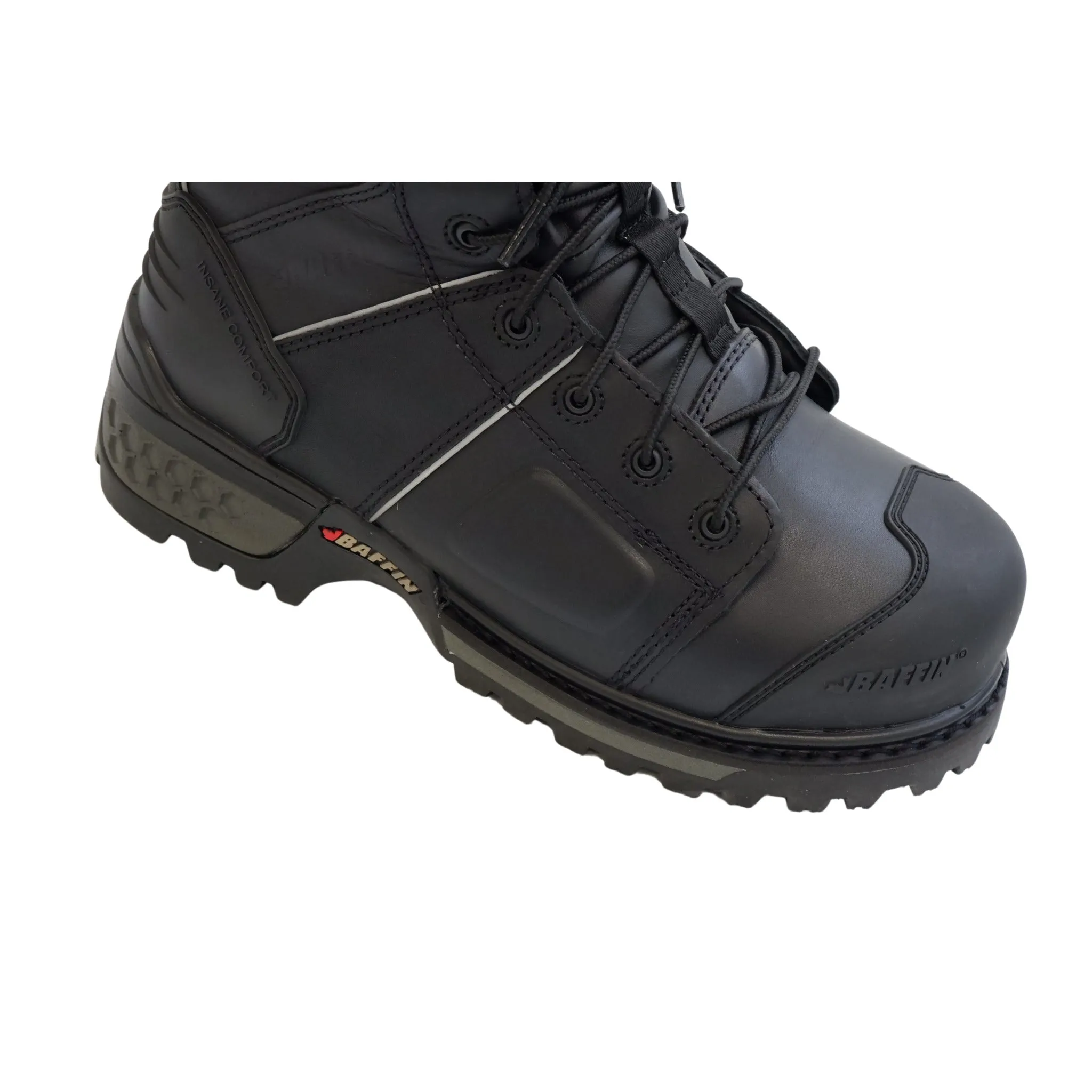 Baffin Men's Safety Work Boots Monster Internal Metguard 8” All Season Leather Waterproof Extreme Comfort with Composite Toe  | Sizes 7 - 13