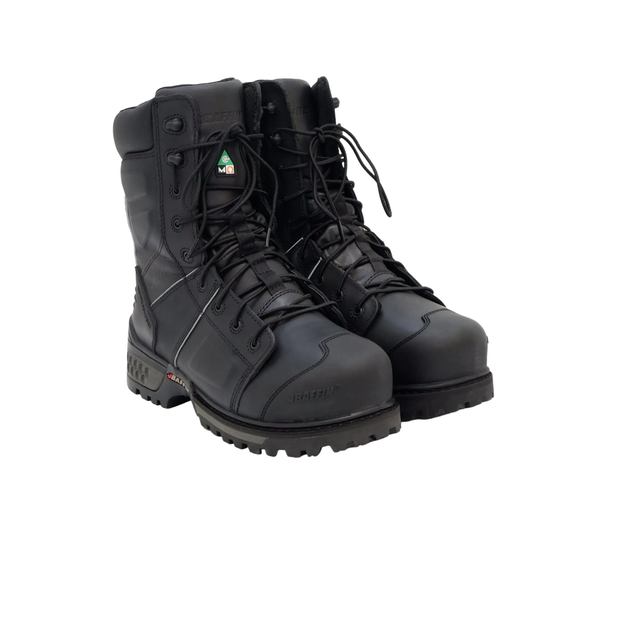 Baffin Men's Safety Work Boots Monster Internal Metguard 8” All Season Leather Waterproof Extreme Comfort with Composite Toe  | Sizes 7 - 13