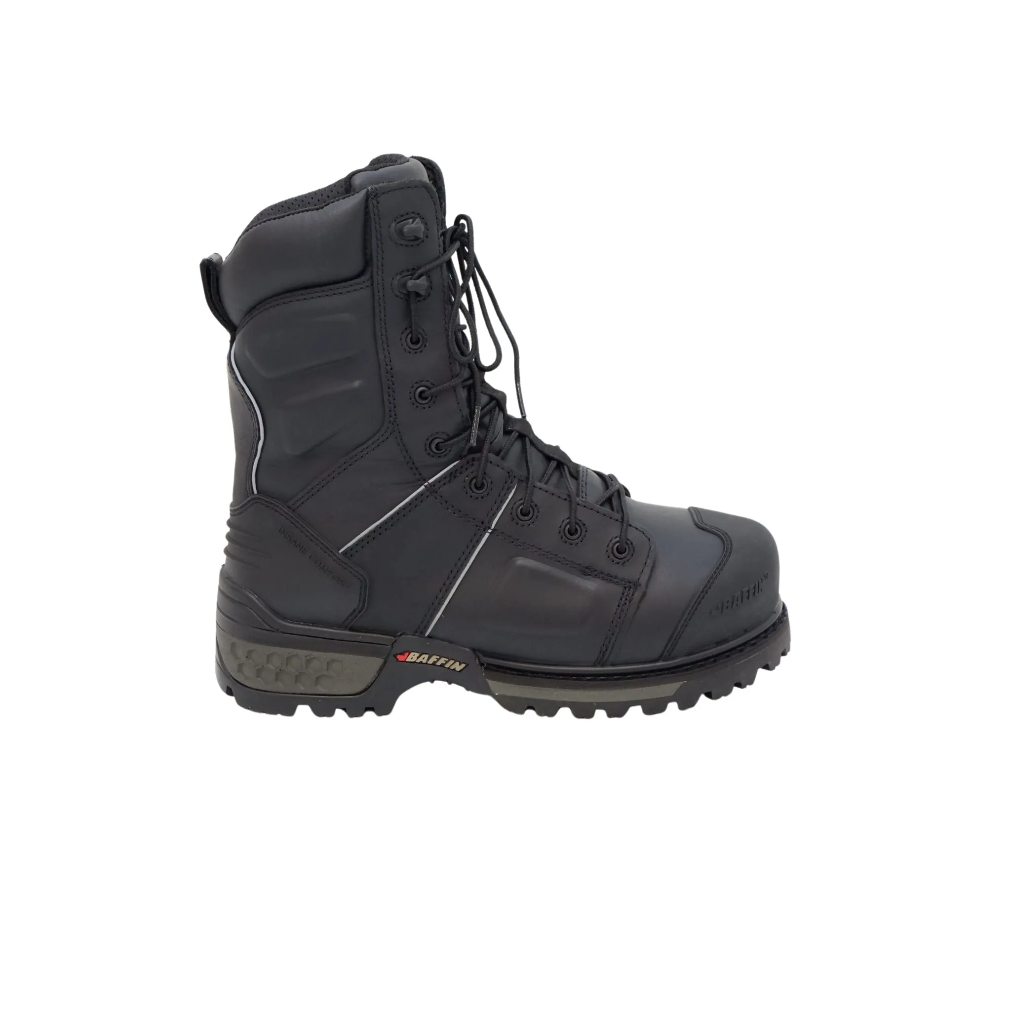 Baffin Men's Safety Work Boots Monster Internal Metguard 8” All Season Leather Waterproof Extreme Comfort with Composite Toe  | Sizes 7 - 13