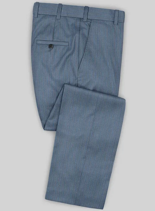 Caccioppoli Sun Dream Risca Blue Wool Silk Suit
