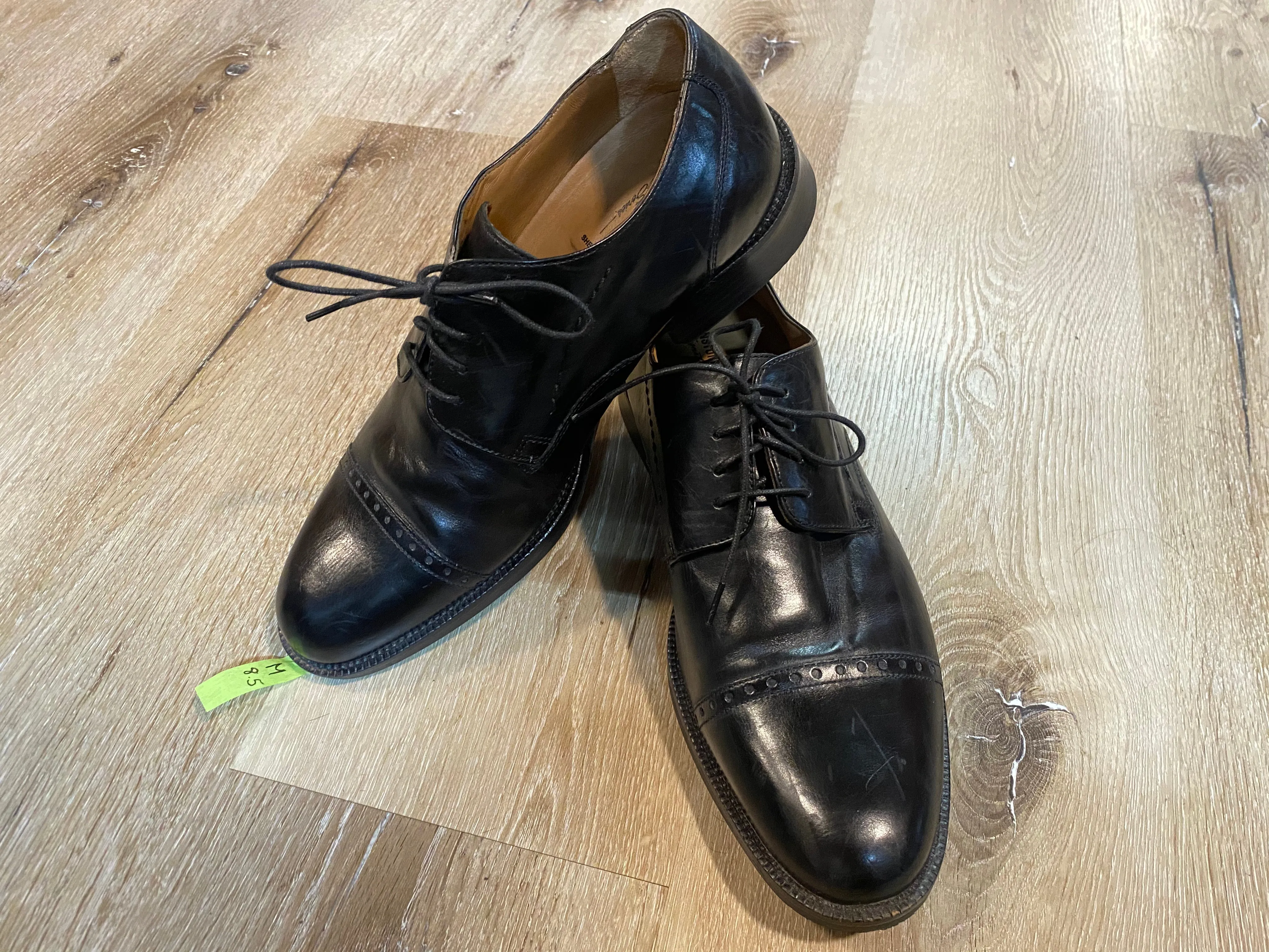 Cap Toe Johnston & Murphy Signature Series Derby Shoes 8.5M 41/42 (India)