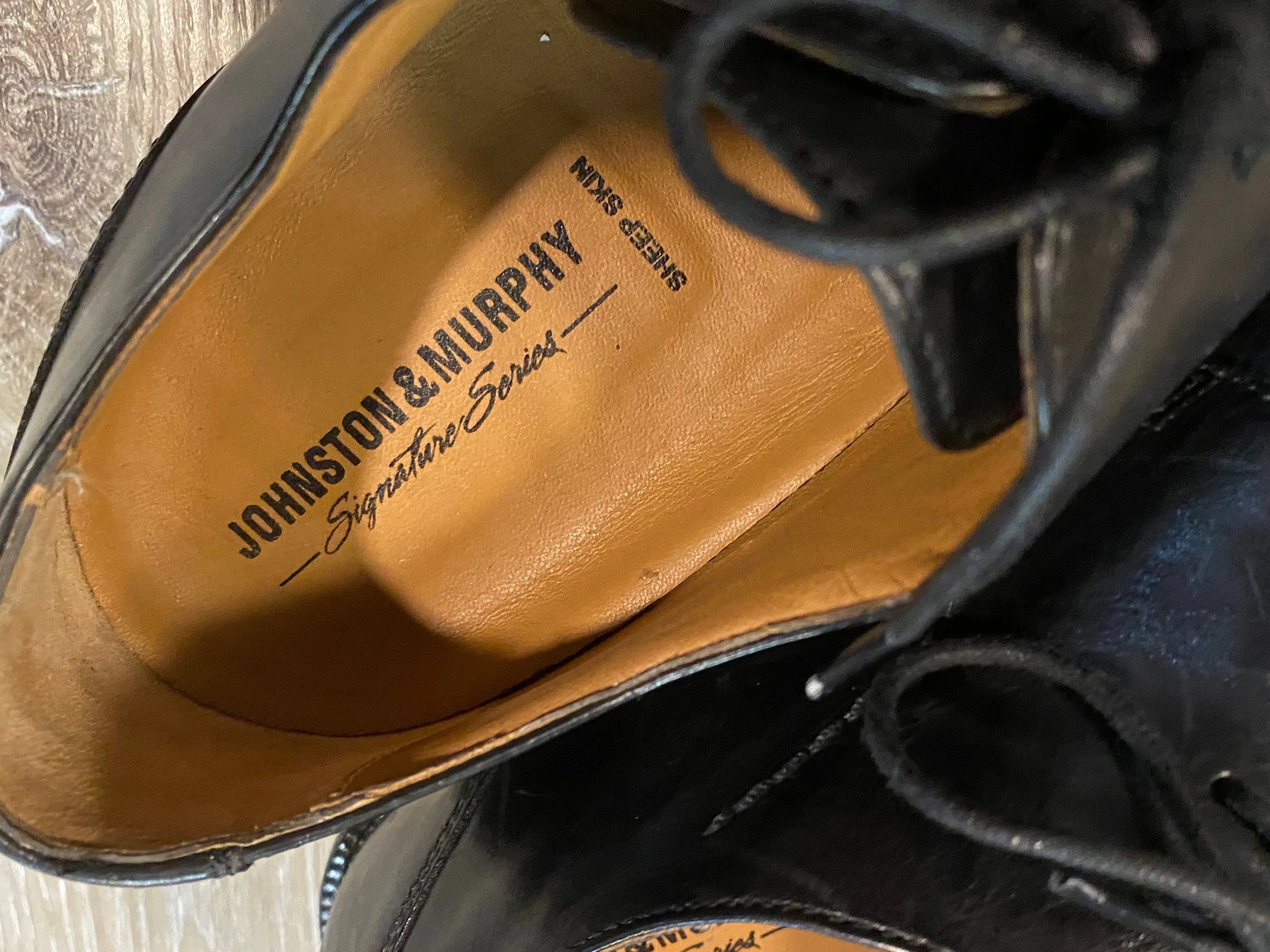 Cap Toe Johnston & Murphy Signature Series Derby Shoes 8.5M 41/42 (India)