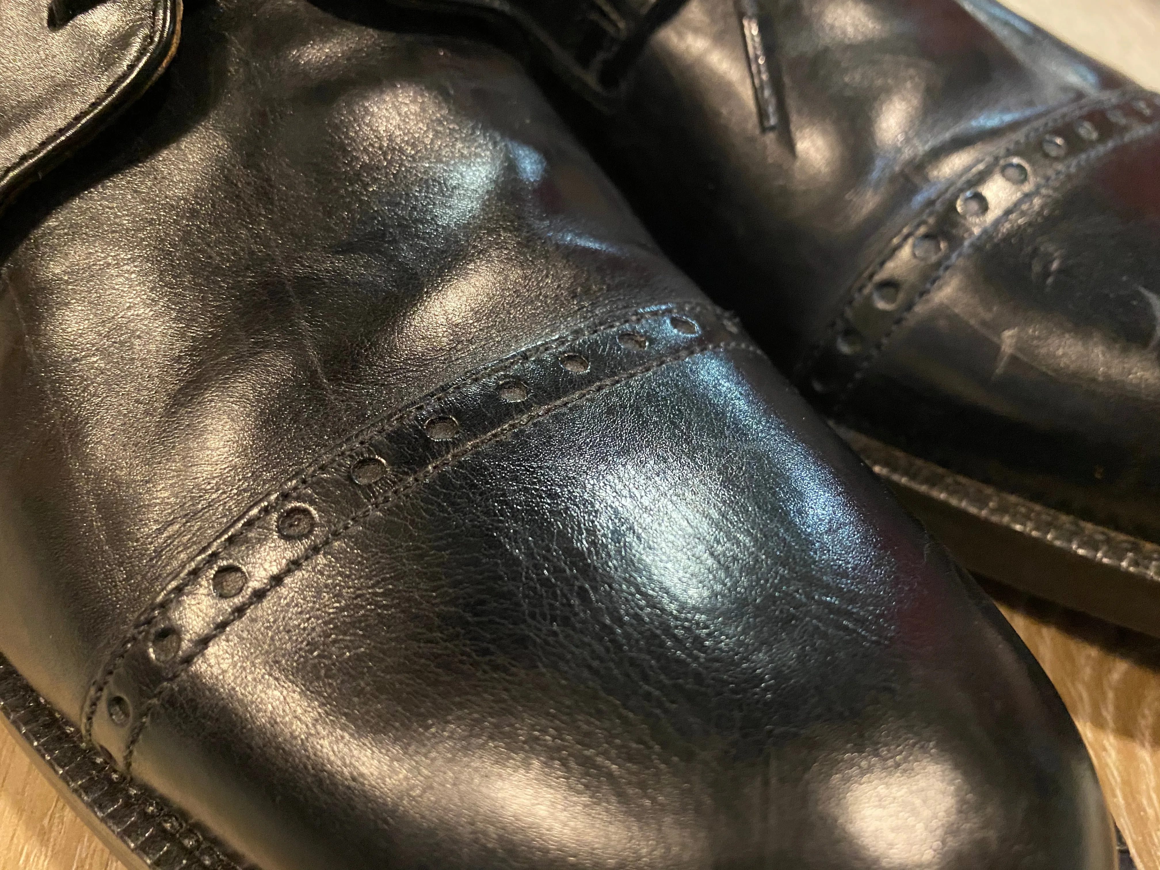 Cap Toe Johnston & Murphy Signature Series Derby Shoes 8.5M 41/42 (India)