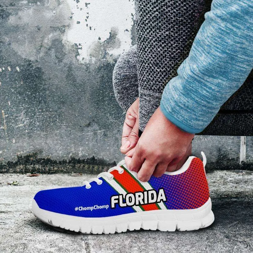 #ChompChomp Florida Fan Mesh Fabric Running Shoes