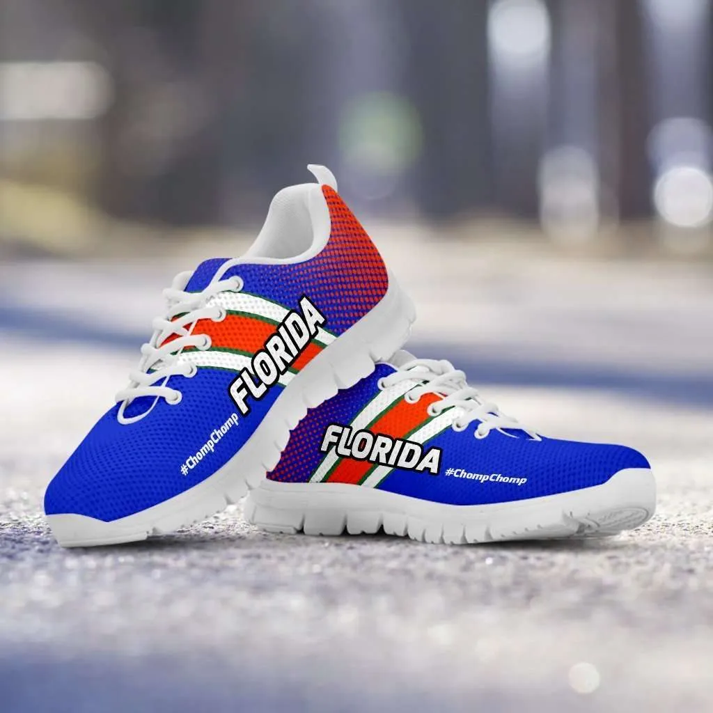 #ChompChomp Florida Fan Mesh Fabric Running Shoes