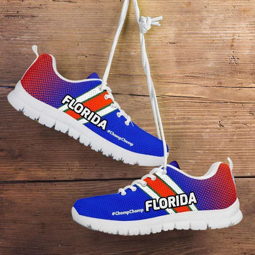 #ChompChomp Florida Fan Mesh Fabric Running Shoes