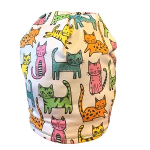 Colorful Cats Fleece Lined Hat
