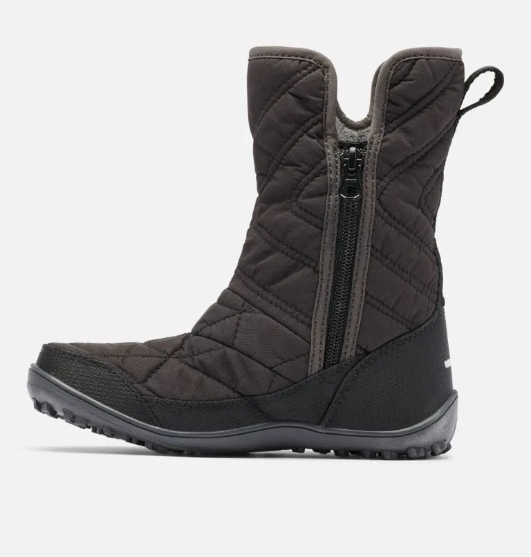 Columbia Youth Minx Slip III Omni Heat Waterproof Boots- Black