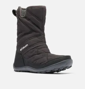 Columbia Youth Minx Slip III Omni Heat Waterproof Boots- Black