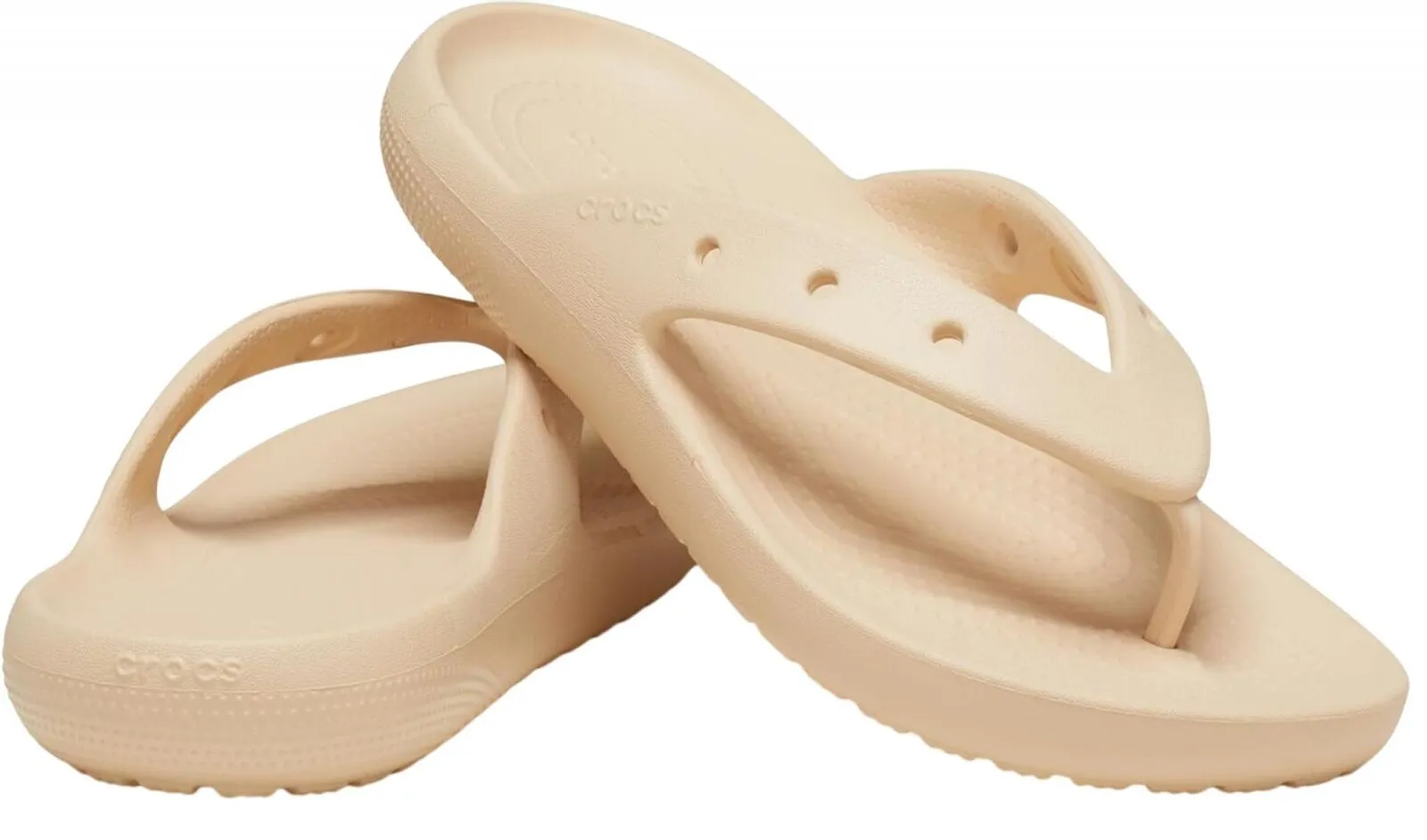 Crocs Unisex Classic Thong Flip Flops 2.0 Shitake Brown 8 Women / 6 Men