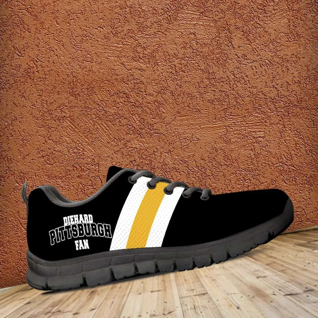 Diehard Pittsburgh Fan Running Shoes