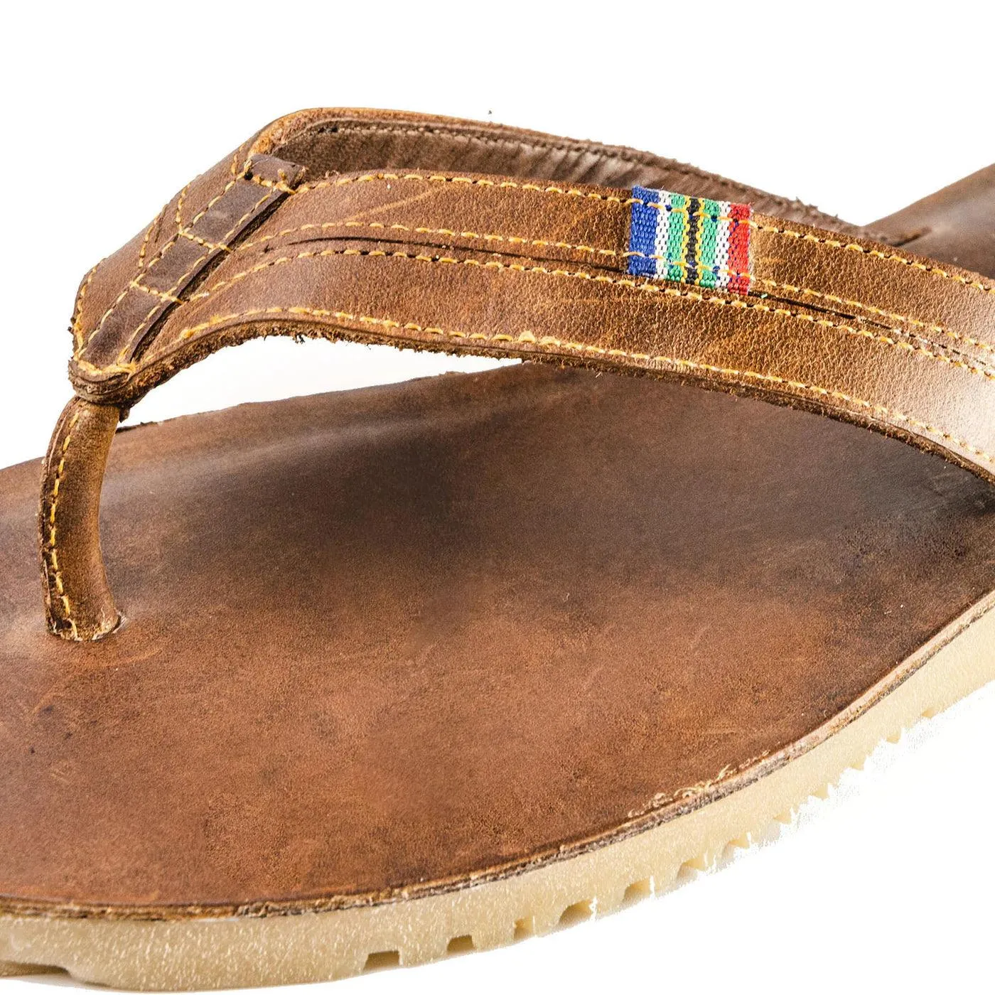 Flip Flops Veldskoen Brown Leather Plakkie