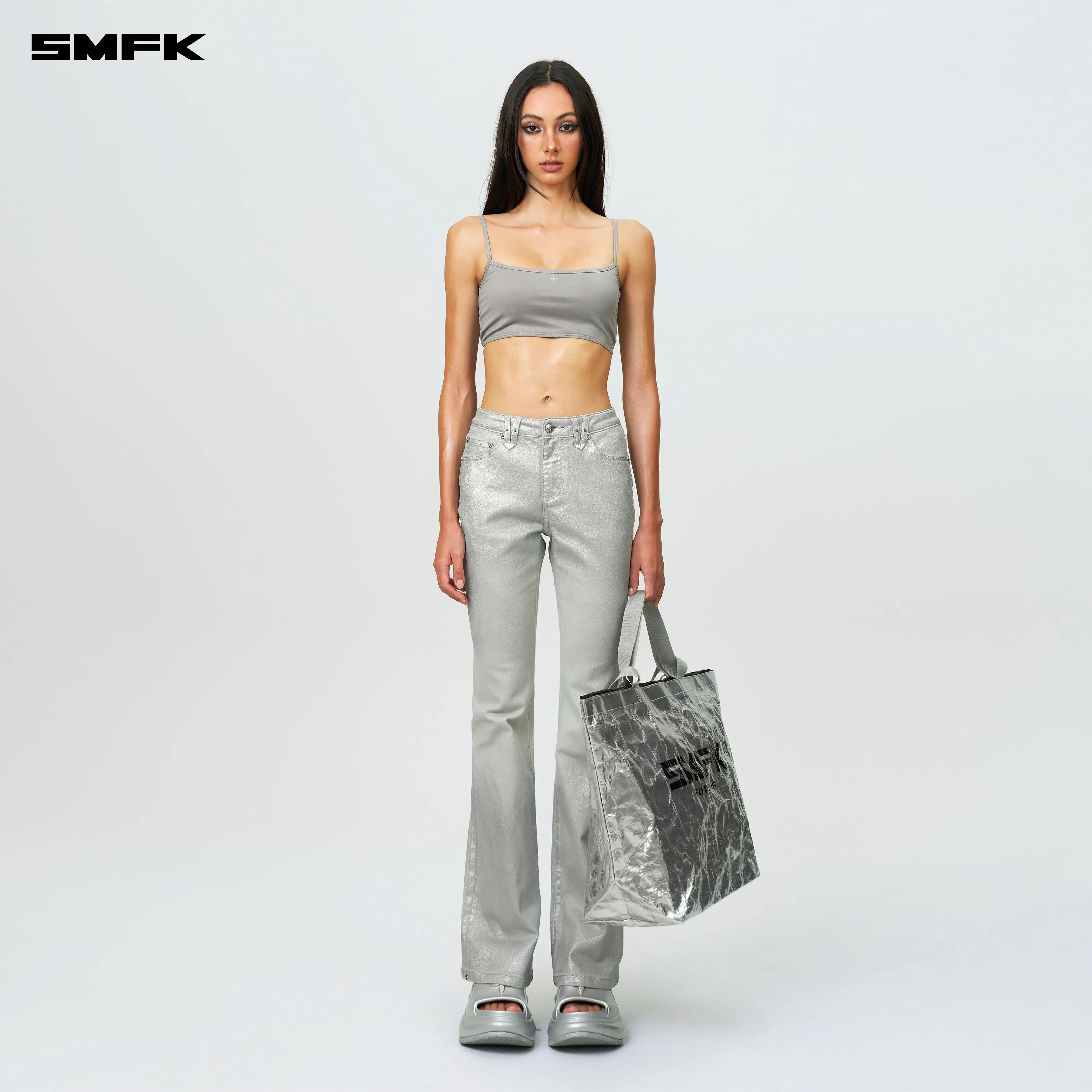 FUTURE Wave Mindful Body Shaping Strap Top Silver
