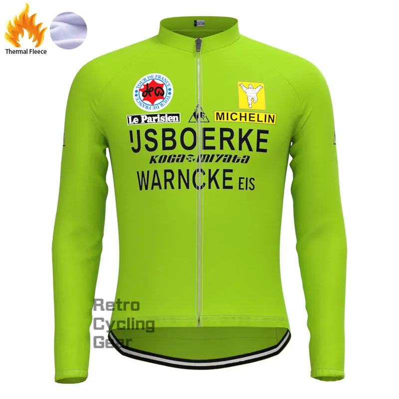 JSBOERKE Fleece Retro Cycling Kits
