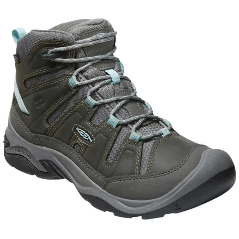 Keen Women's Circadia Mid Waterproof Polar Boots- Steel Grey/ Cloud Blue