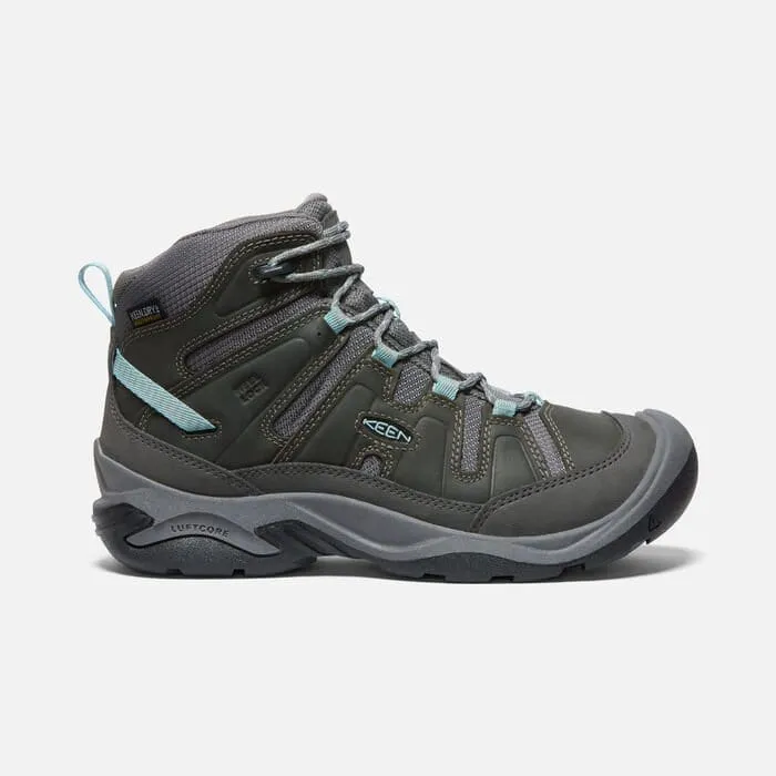 Keen Women's Circadia Mid Waterproof Polar Boots- Steel Grey/ Cloud Blue