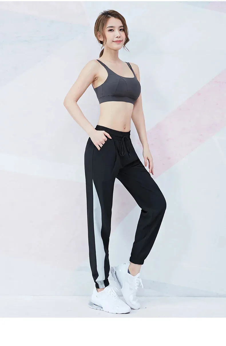 Loose Running Drawstring Waist Femme Gym Yoga Sweatpants