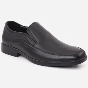Men "LORENZO" Leather Slip On Moc Toe Stitched Detail Formal Shoes