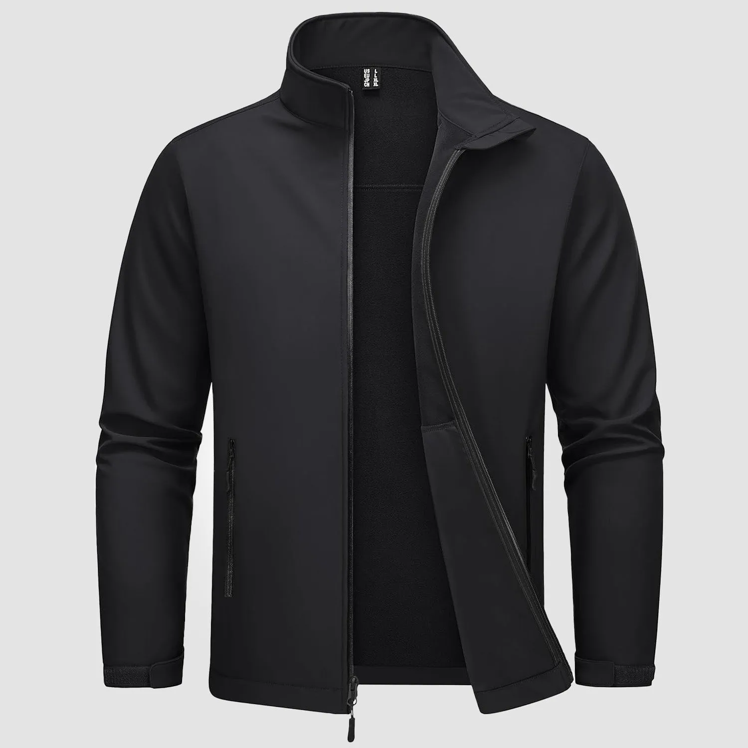 Men's Fleece Lined Softshell Jacket Waterproof Windbreaker Rain Jacket for Tactical Hiking