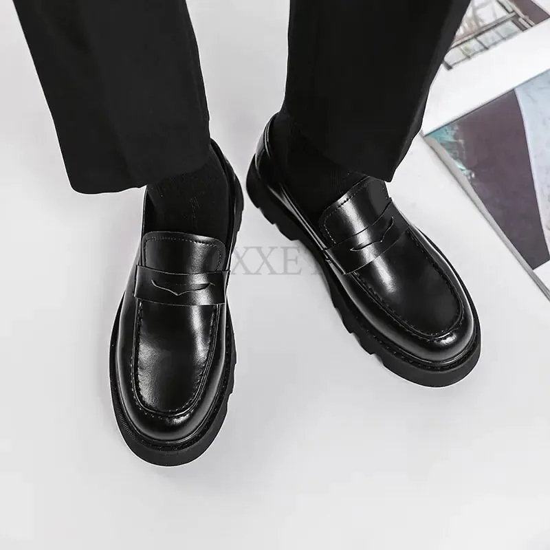 Men's High Leather Shoes