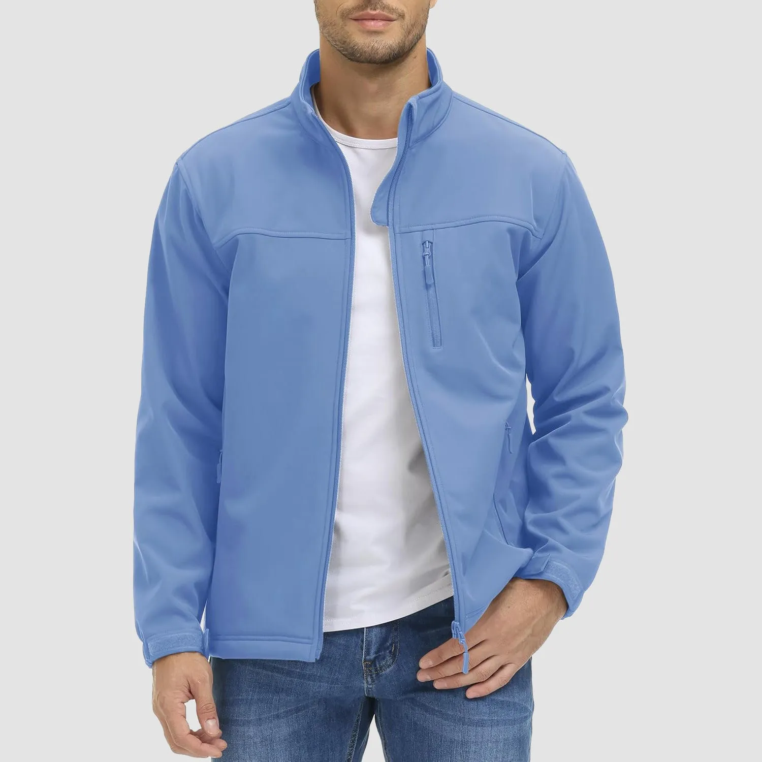 Men's Tactical Jacket Fleece Lined Soft Shell Winter Jacket Lightweight Water Resistant Coats Outwear