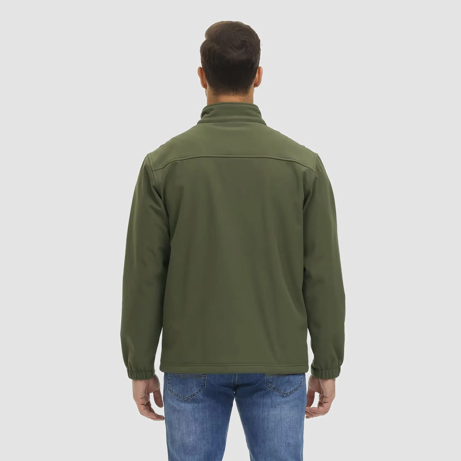 Men's Tactical Jacket Fleece Lined Soft Shell Winter Jacket Lightweight Water Resistant Coats Outwear