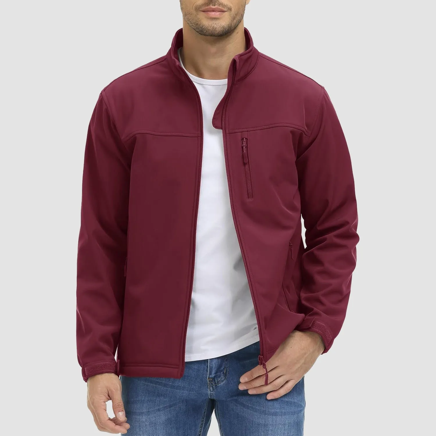 Men's Tactical Jacket Fleece Lined Soft Shell Winter Jacket Lightweight Water Resistant Coats Outwear