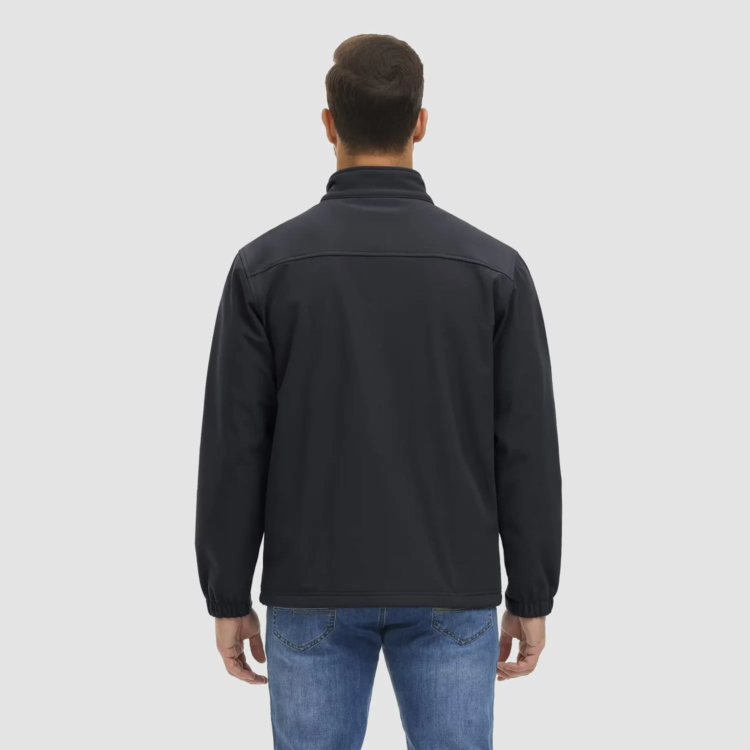 Men's Tactical Jacket Fleece Lined Soft Shell Winter Jacket Lightweight Water Resistant Coats Outwear
