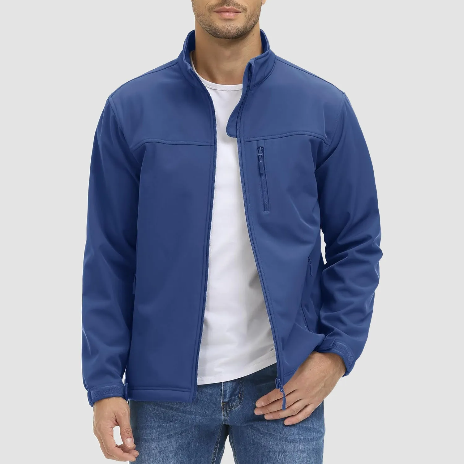 Men's Tactical Jacket Fleece Lined Soft Shell Winter Jacket Lightweight Water Resistant Coats Outwear