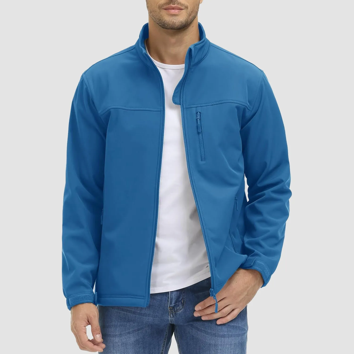 Men's Tactical Jacket Fleece Lined Soft Shell Winter Jacket Lightweight Water Resistant Coats Outwear