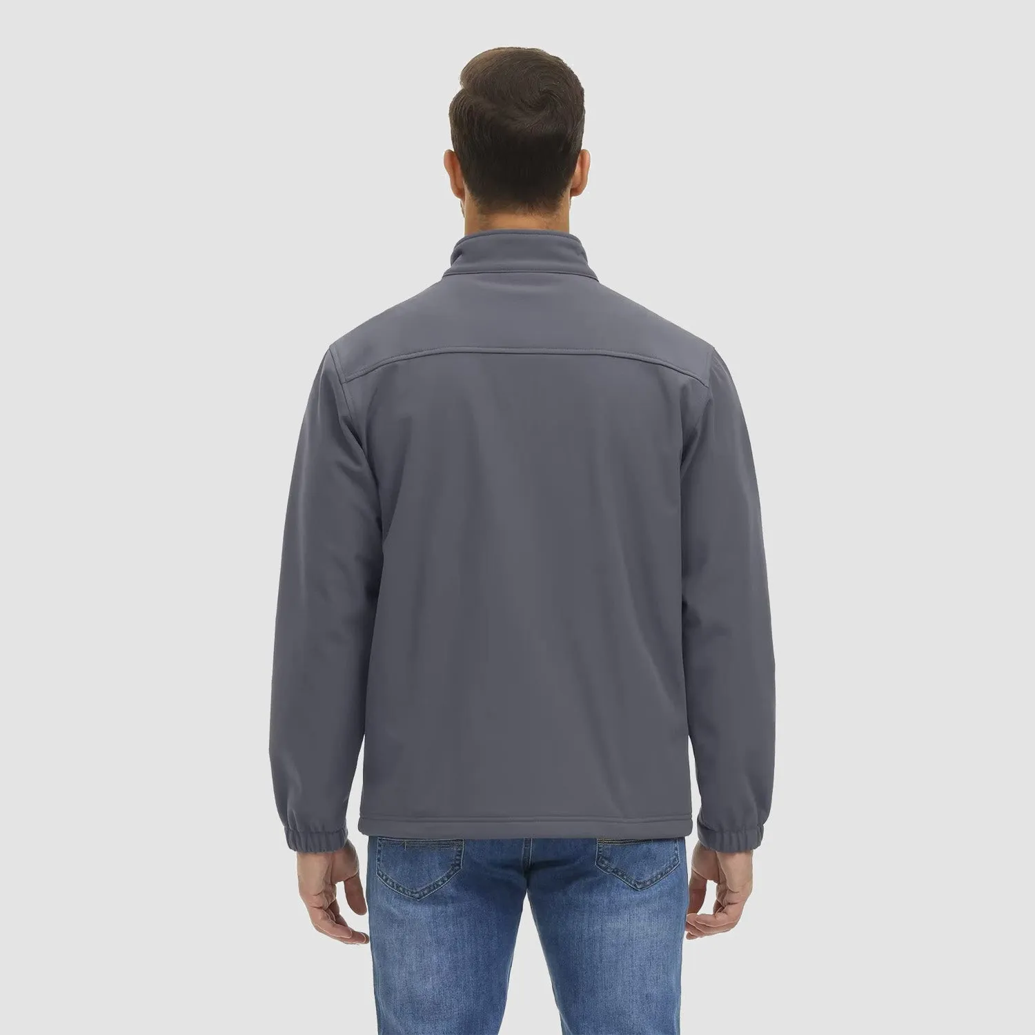 Men's Tactical Jacket Fleece Lined Soft Shell Winter Jacket Lightweight Water Resistant Coats Outwear