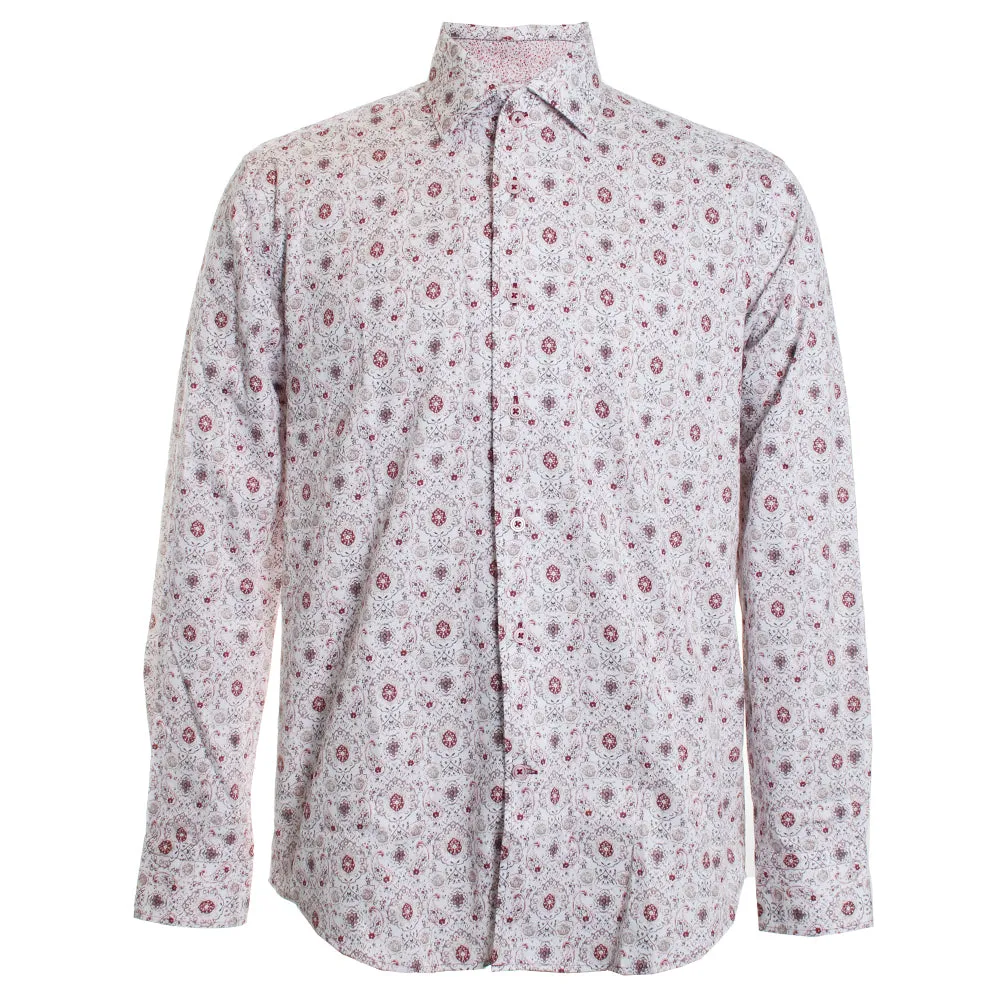 Milano Ruby Paisley Roll Collar