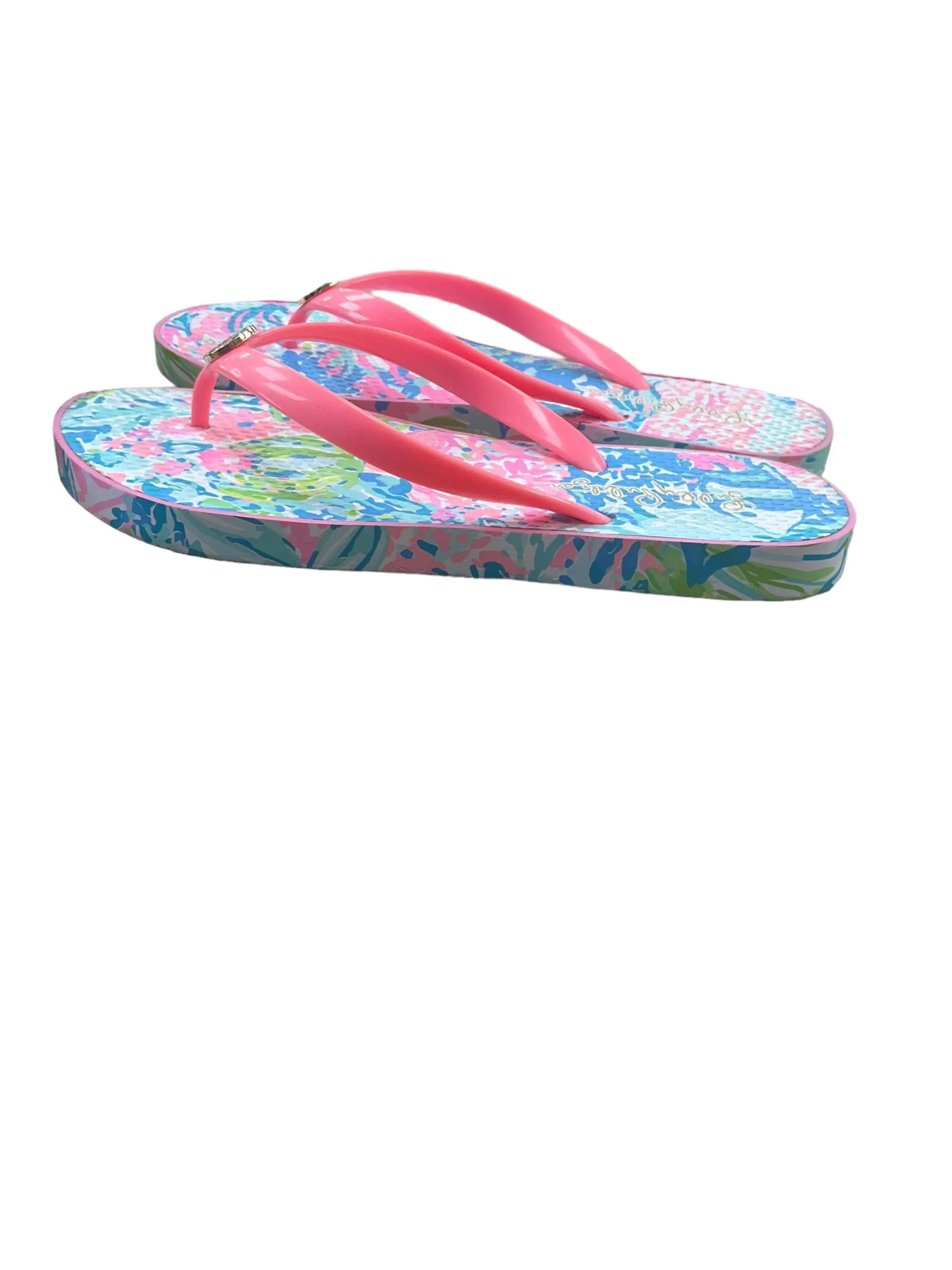 Multi-colored Sandals Flip Flops Lilly Pulitzer, Size 5