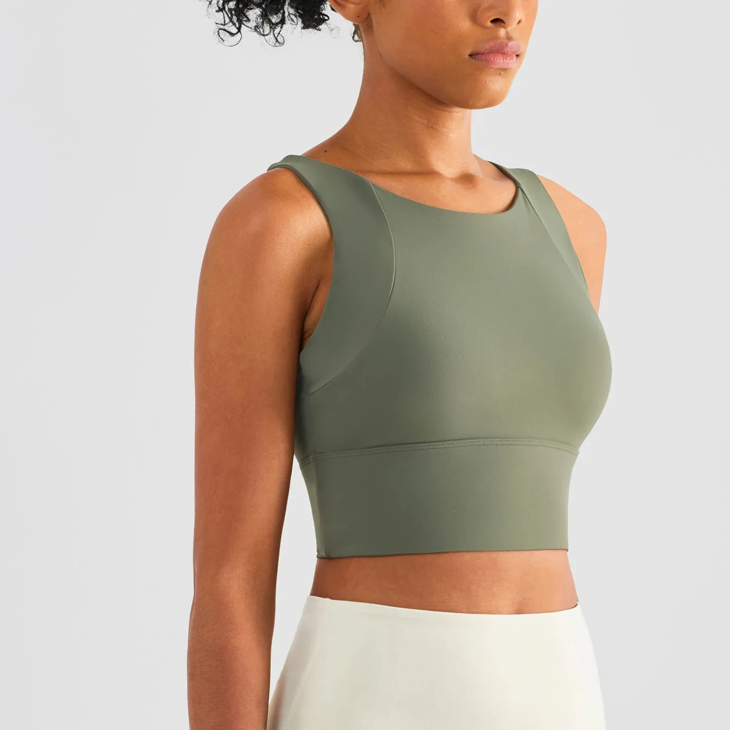 Nylon Sexy Women's Sports Bra Top for Yoga and Gym Wear