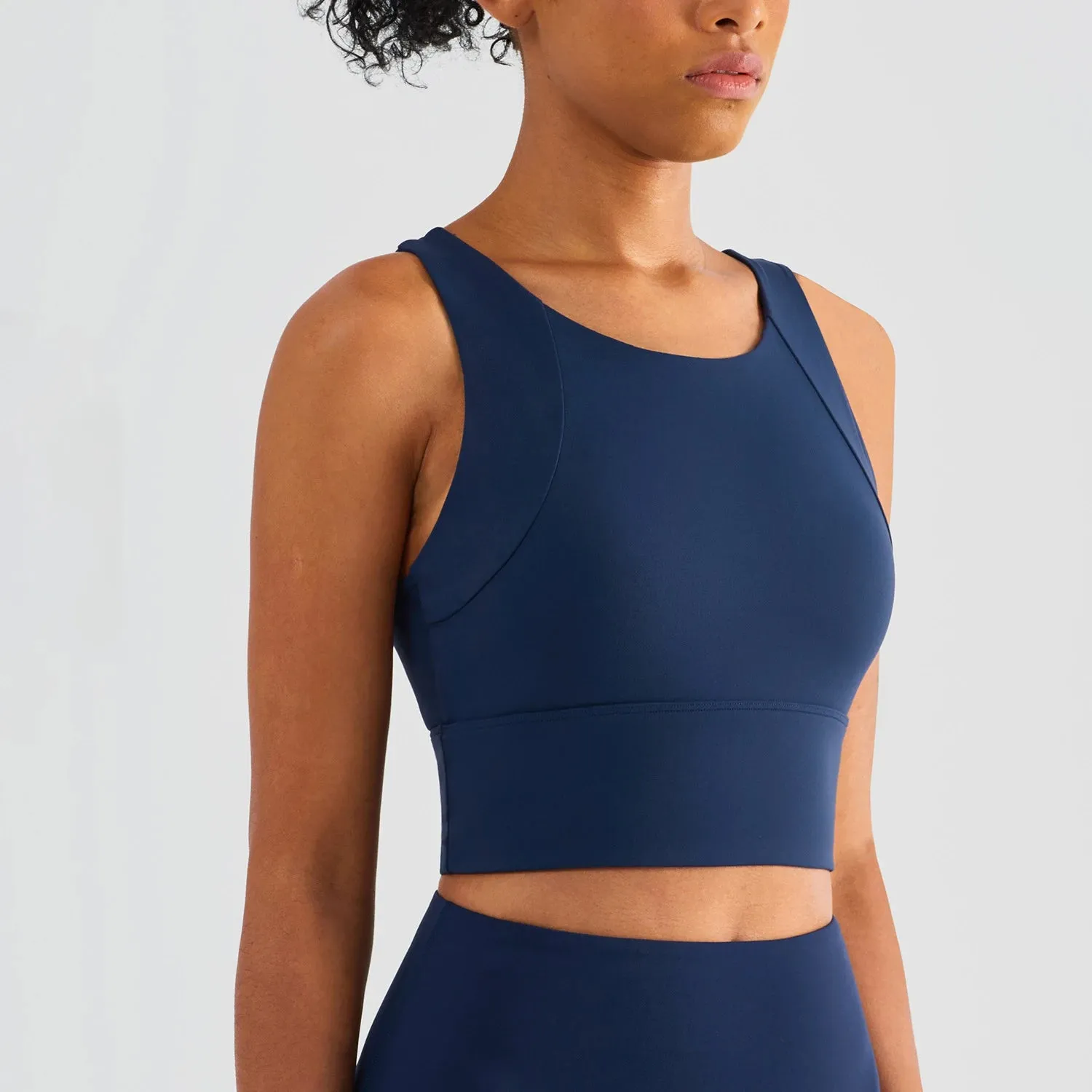 Nylon Sexy Women's Sports Bra Top for Yoga and Gym Wear