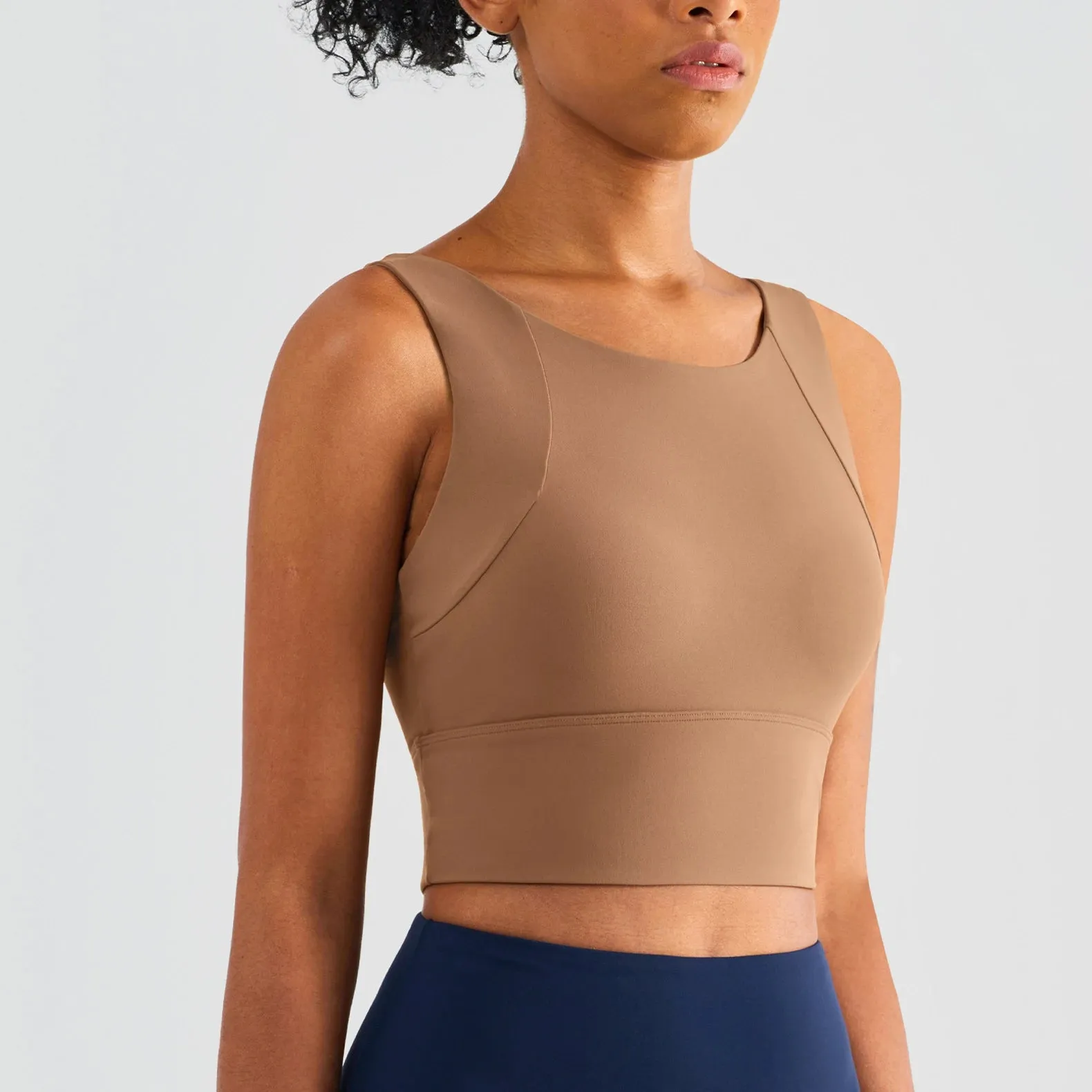 Nylon Sexy Women's Sports Bra Top for Yoga and Gym Wear