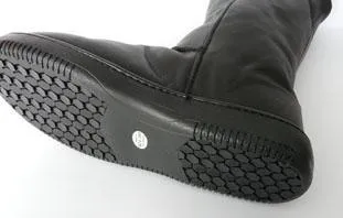 NZ Black Leather and Sheepskin Ugg Boots