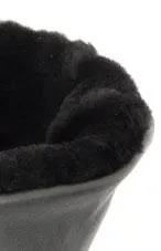 NZ Black Leather and Sheepskin Ugg Boots