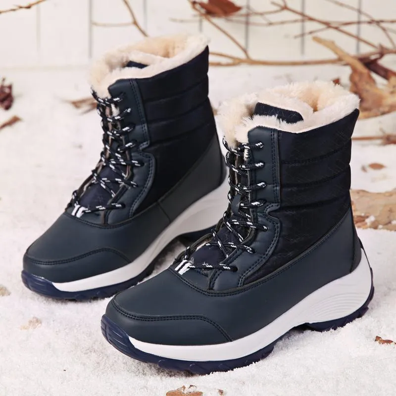 Parent-child series non-slip, waterproof, warm and velvet snow boots