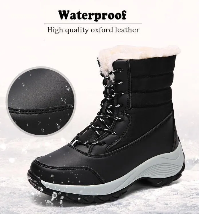 Parent-child series non-slip, waterproof, warm and velvet snow boots