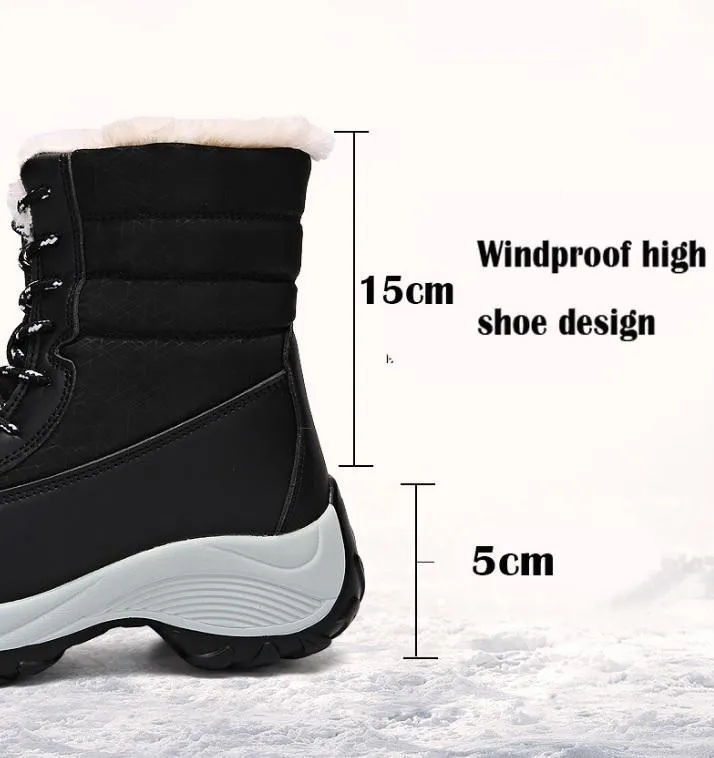Parent-child series non-slip, waterproof, warm and velvet snow boots