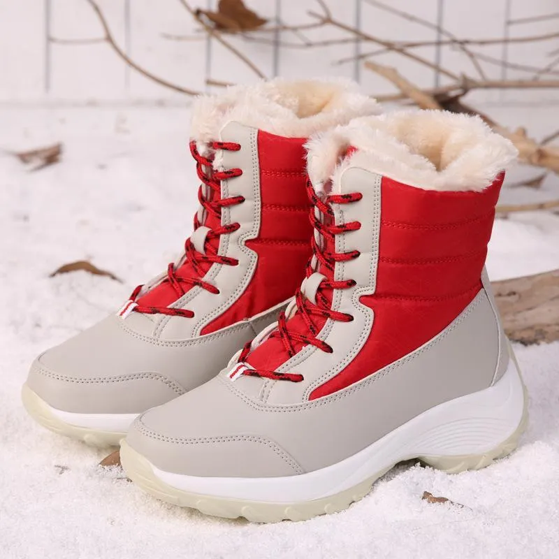 Parent-child series non-slip, waterproof, warm and velvet snow boots