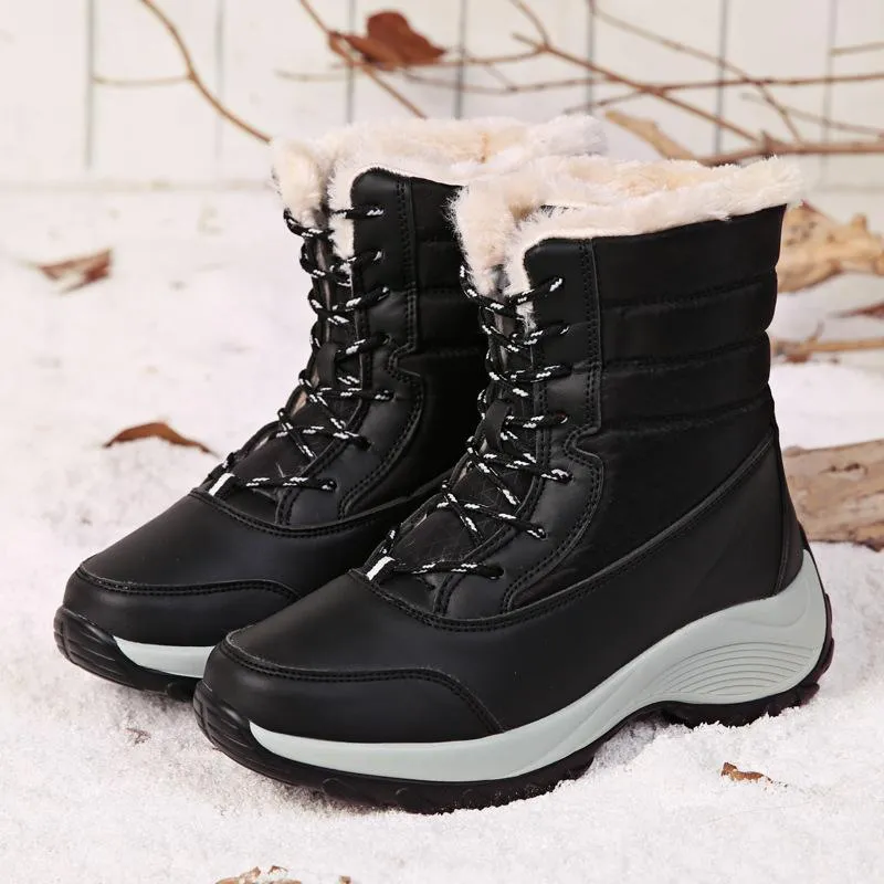 Parent-child series non-slip, waterproof, warm and velvet snow boots