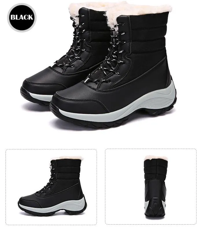 Parent-child series non-slip, waterproof, warm and velvet snow boots